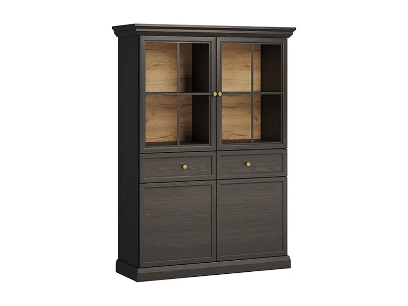 Vitrine AMBIHOME ARON 03 - Preto, C118,5xA164,5xP41,5cm