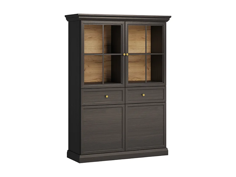 Vitrine AMBIHOME ARON 03 - Preto, C118,5xA164,5xP41,5cm