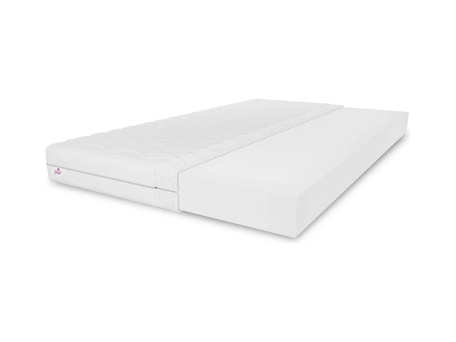 Matelas en mousse Selekt 200 x 200 cm, H3, hauteur env. 10 cm, couleur : aloe vera