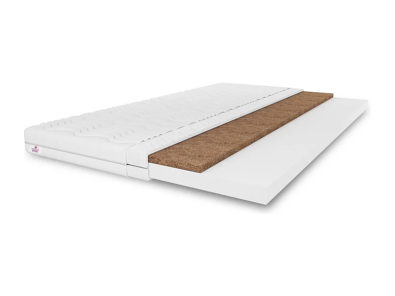 Surmatelas TOP5, rembourrage en coco Dimensions : 80x200x5, housse incluse, surmatelas Couleur : noir, dureté : H4