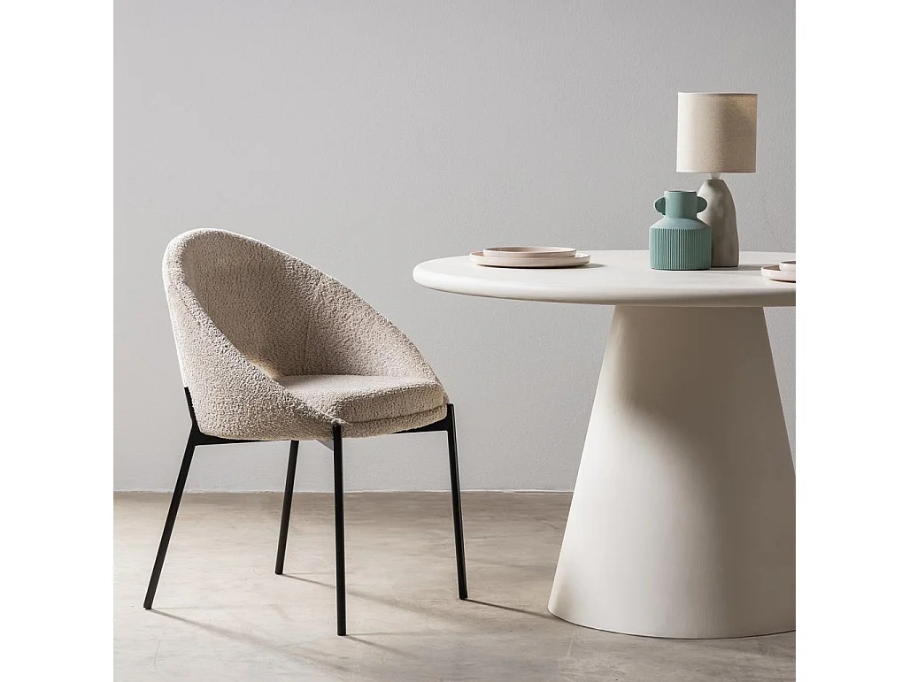 Sedia 63x57x83 cm beige Dean