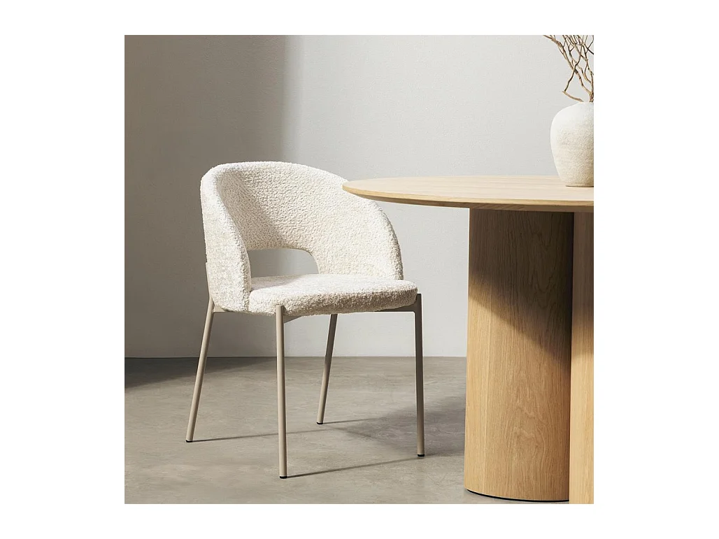 Stuhl 50x53x77 cm beige MORES