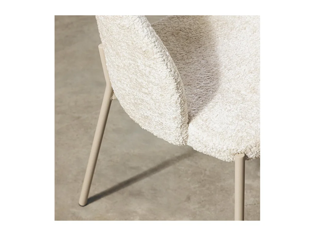 Stuhl 50x53x77 cm beige MORES