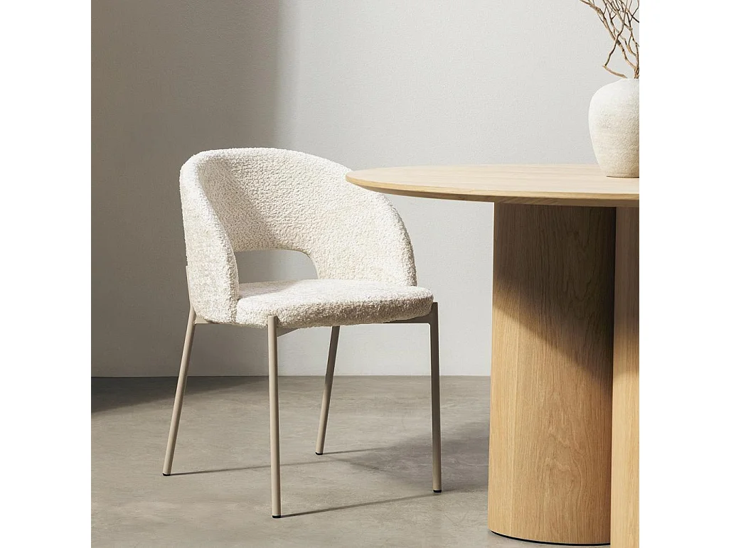 Stuhl 50x53x77 cm beige MORES