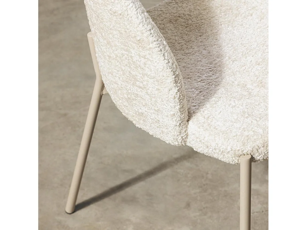 Stuhl 50x53x77 cm beige MORES