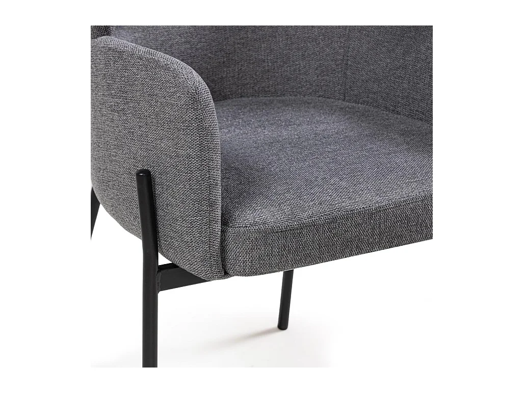 Chaise de salle à manger 62x62x81 cm Gris Mareo