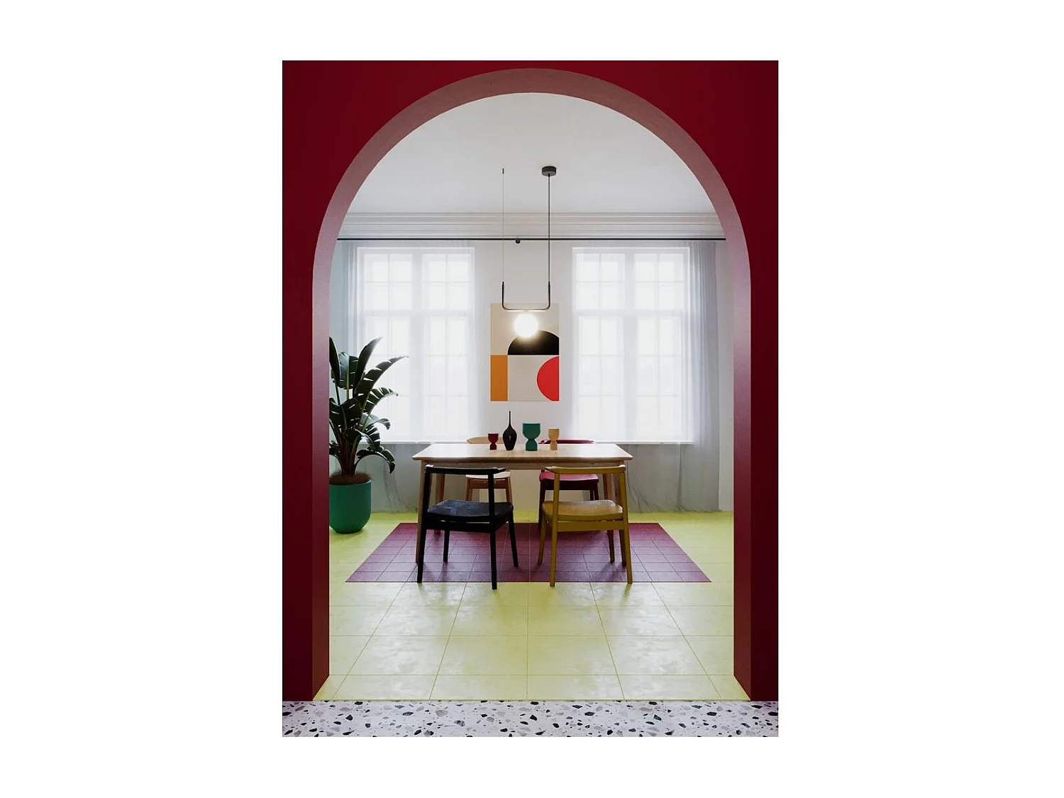 Stuhl 45x45x80 cm natur Polly 7092