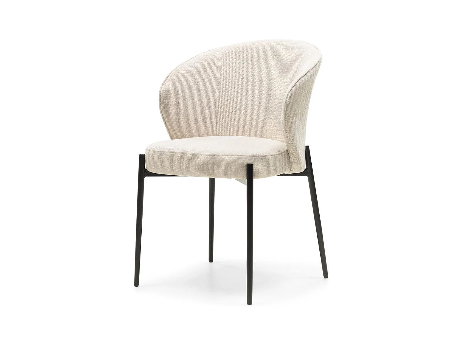 Chaise de salle à manger 54x58x81 cm Beige clair GUSTO