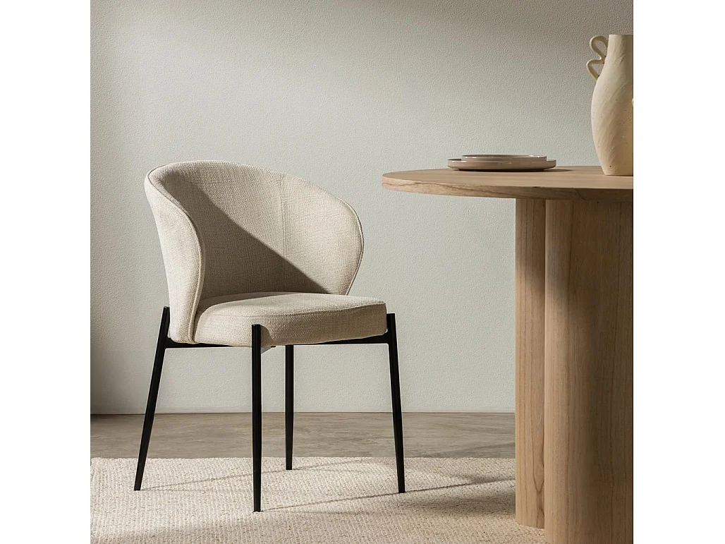 Esszimmerstuhl 54x58x81 cm Hellbeige GUSTO