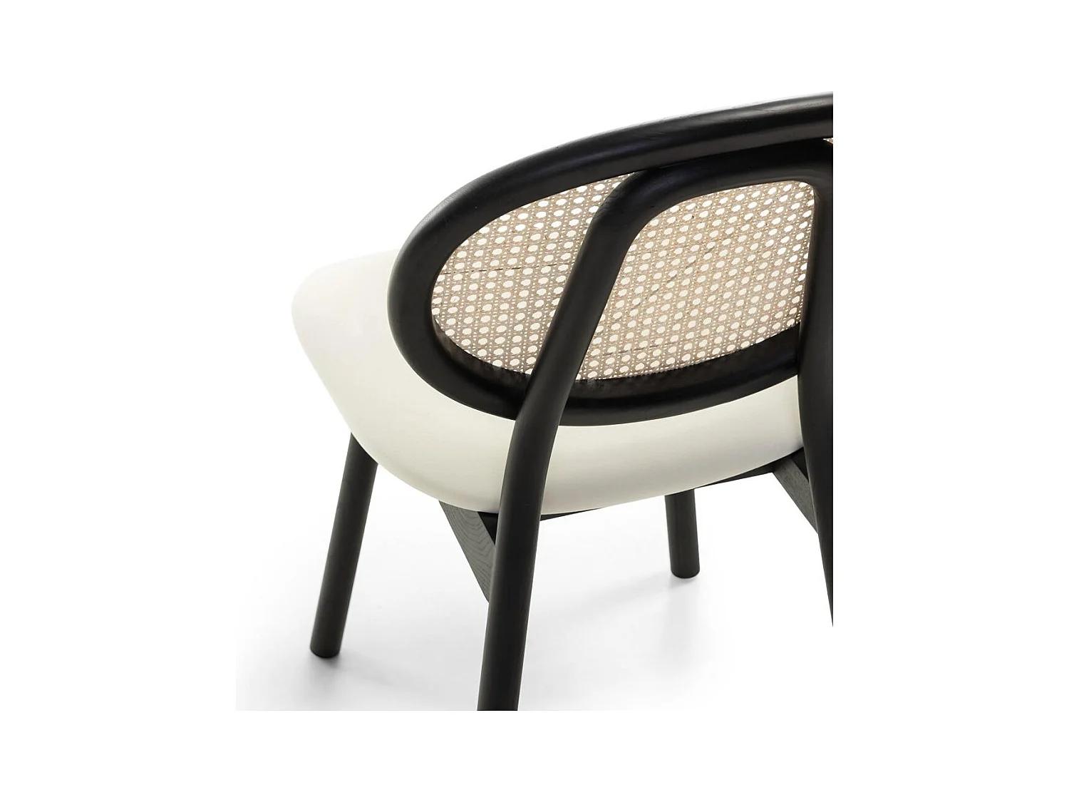 Chaise en bois 81,8x51,1x54,5 cm Sumba noire