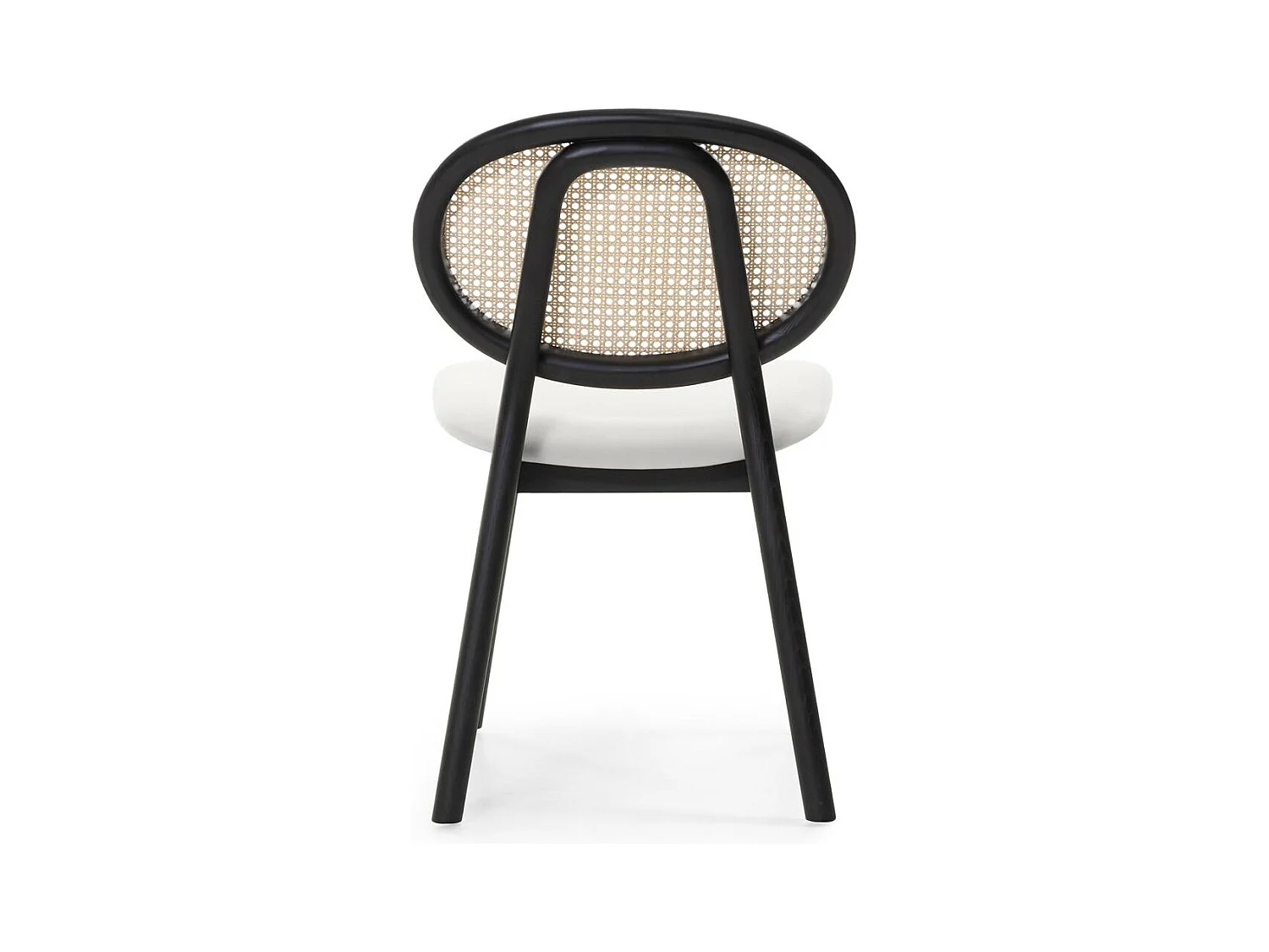 Chaise en bois 81,8x51,1x54,5 cm Sumba noire