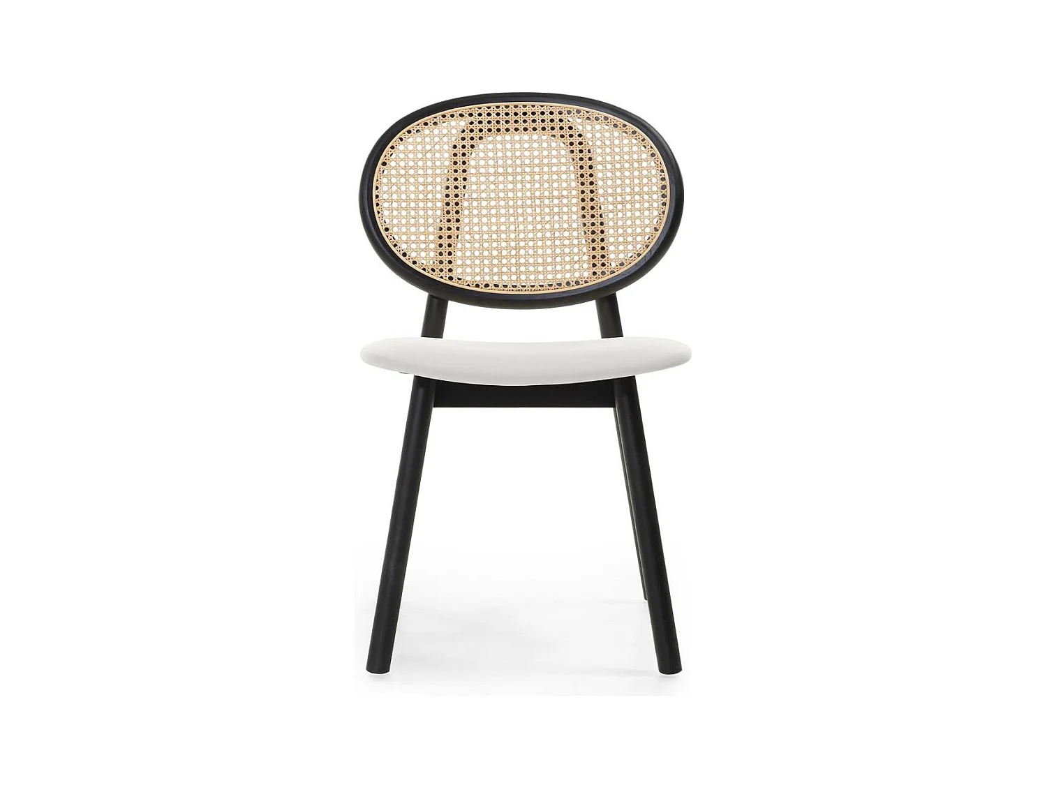 Chaise en bois 81,8x51,1x54,5 cm Sumba noire