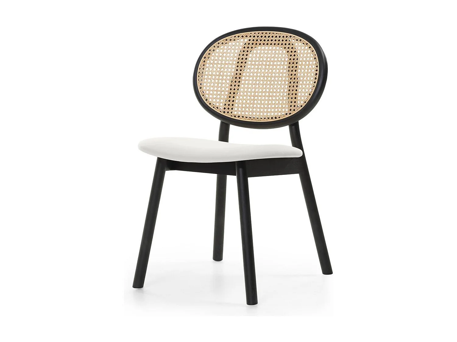 Holzstuhl 81,8x51,1x54,5 cm Schwarz sumba