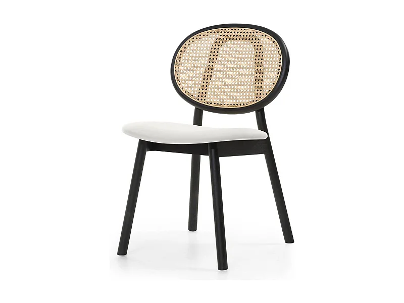 Holzstuhl 81,8x51,1x54,5 cm Schwarz sumba