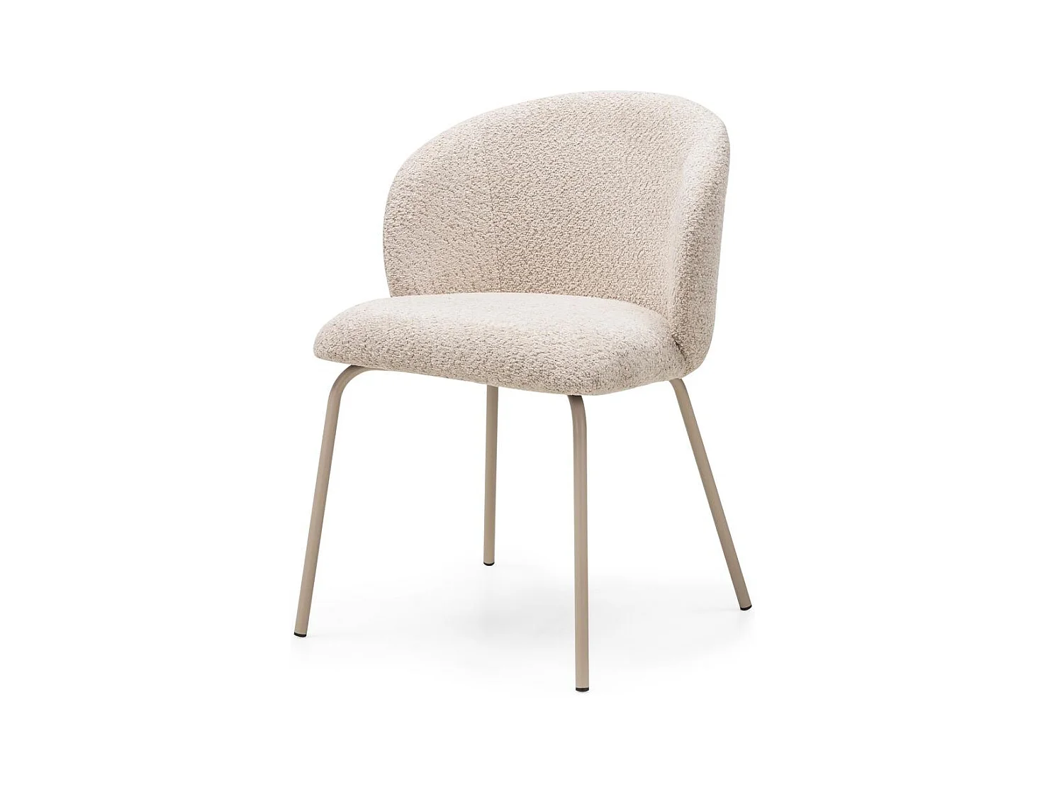 Sedia da pranzo 55x58,5x78 cm beige lueur
