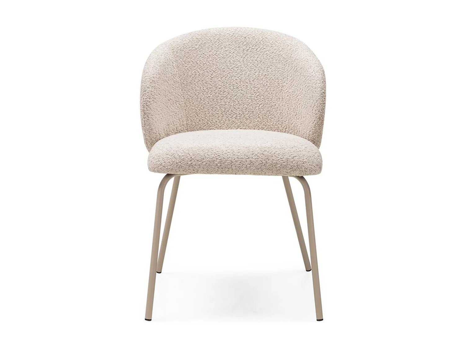 Sedia da pranzo 55x58,5x78 cm beige lueur