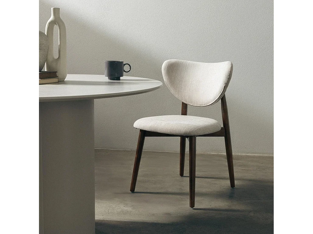 Eetkamerstoel 53x54x81 cm beige Juliette