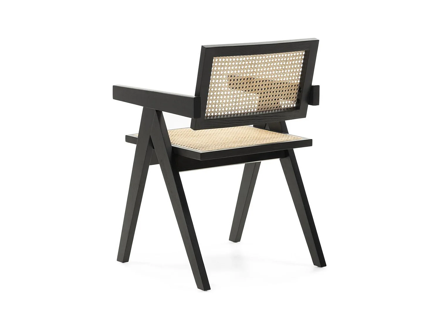 Chaise en bois 51,7x54,1x78,5 cm noire rene