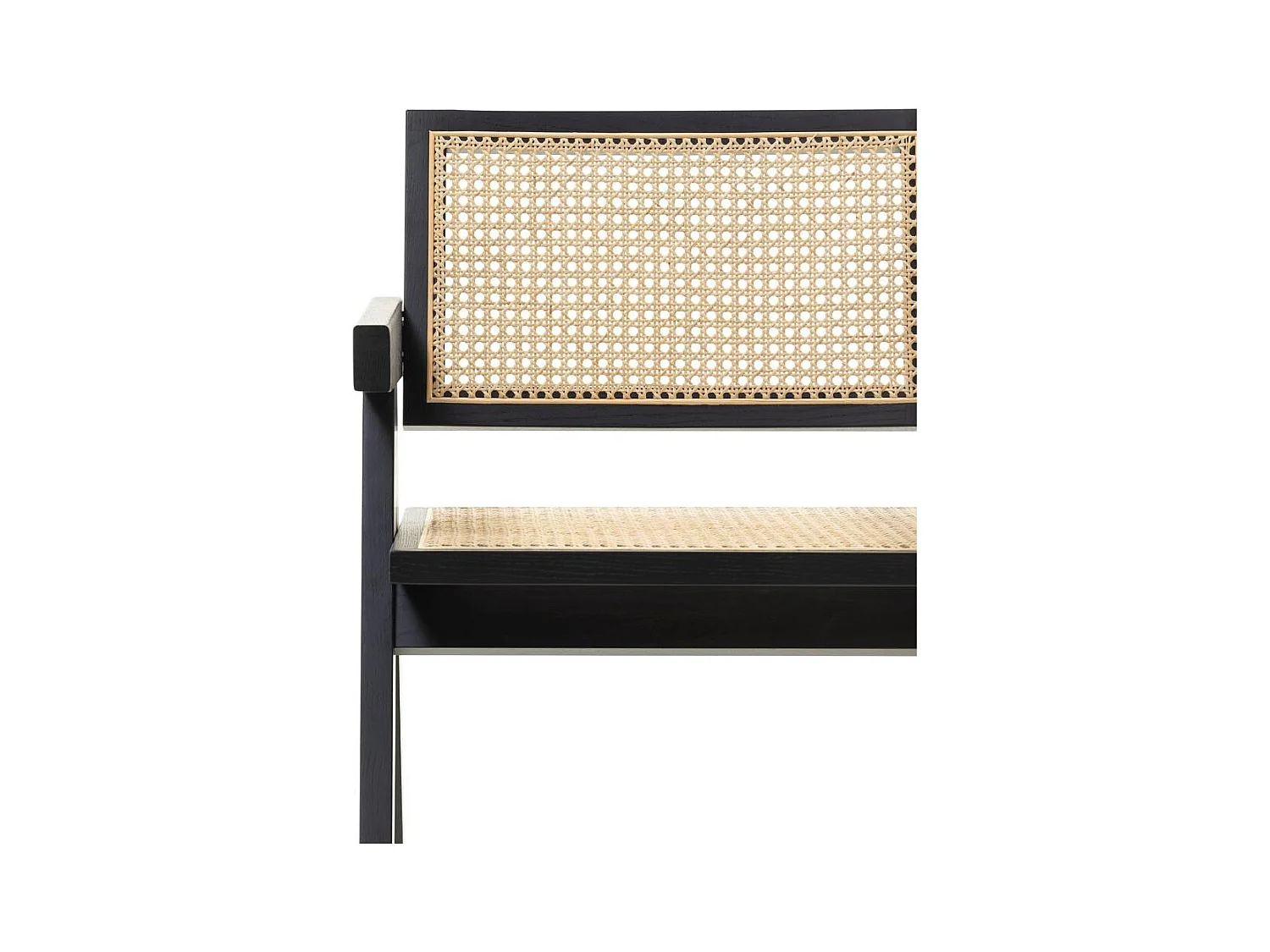 Chaise en bois 51,7x54,1x78,5 cm noire rene