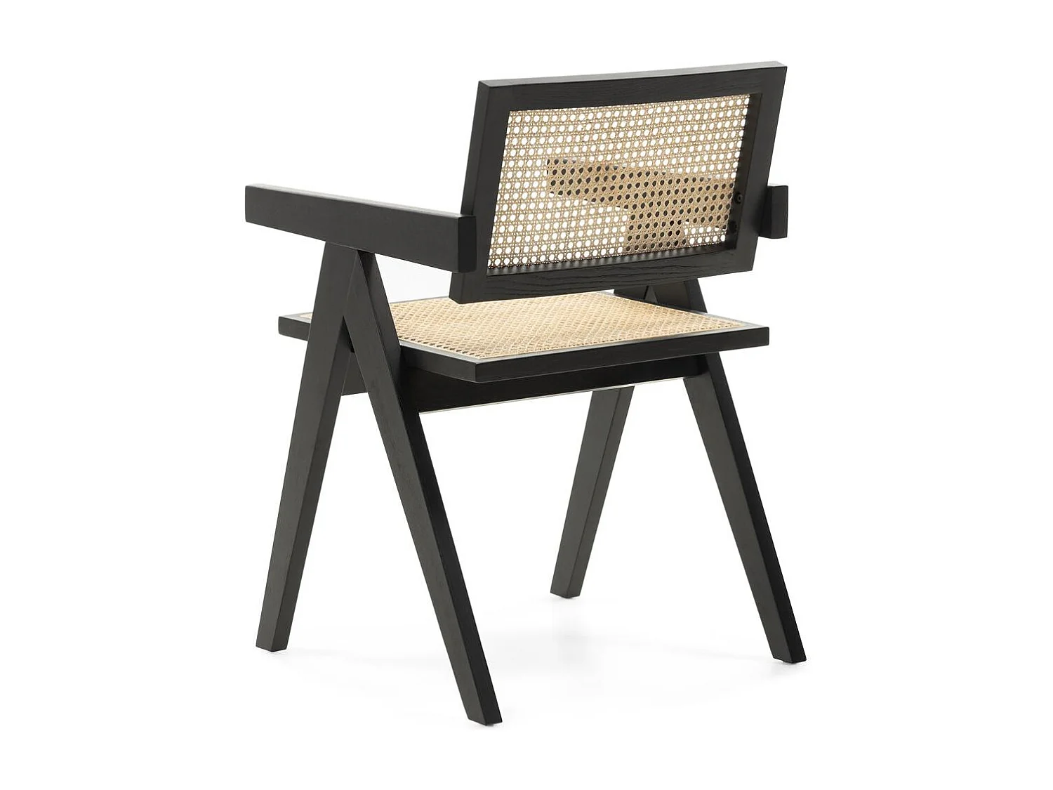 Cadeira de madeira 51,7x54,1x78,5 cm preto rene