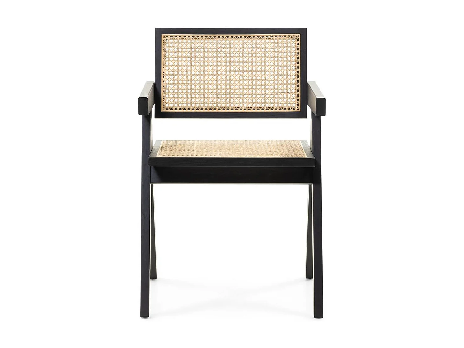 Cadeira de madeira 51,7x54,1x78,5 cm preto rene