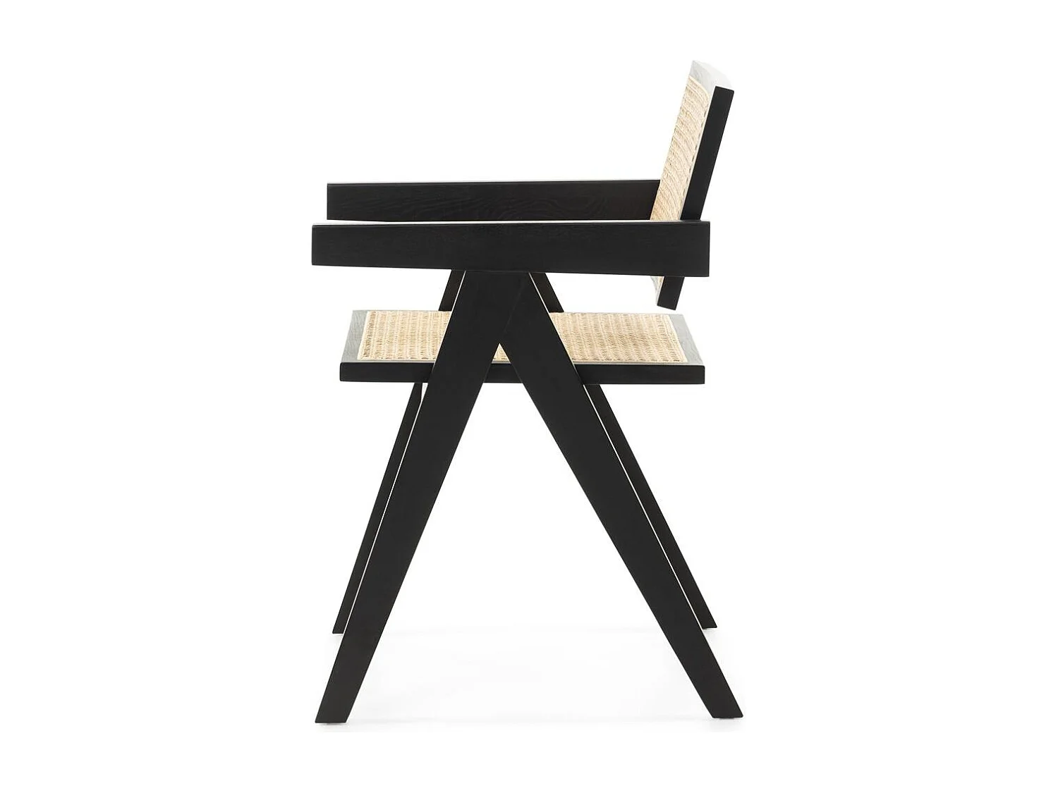 Cadeira de madeira 51,7x54,1x78,5 cm preto rene