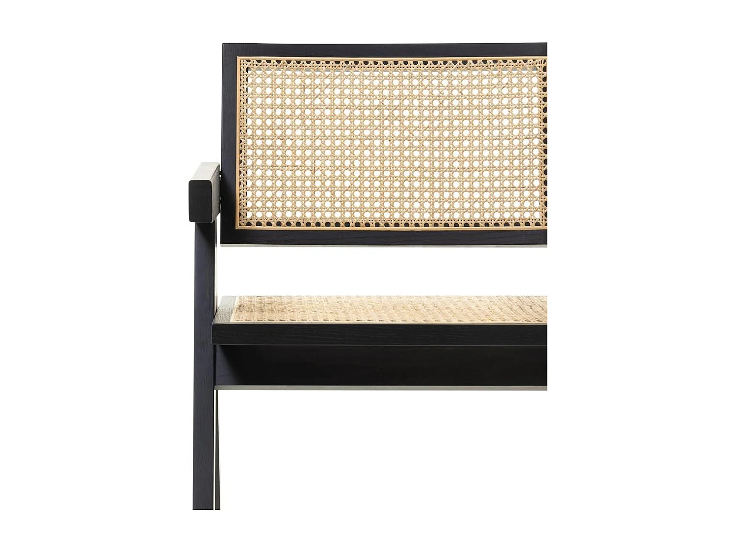 Cadeira de madeira 51,7x54,1x78,5 cm preto rene