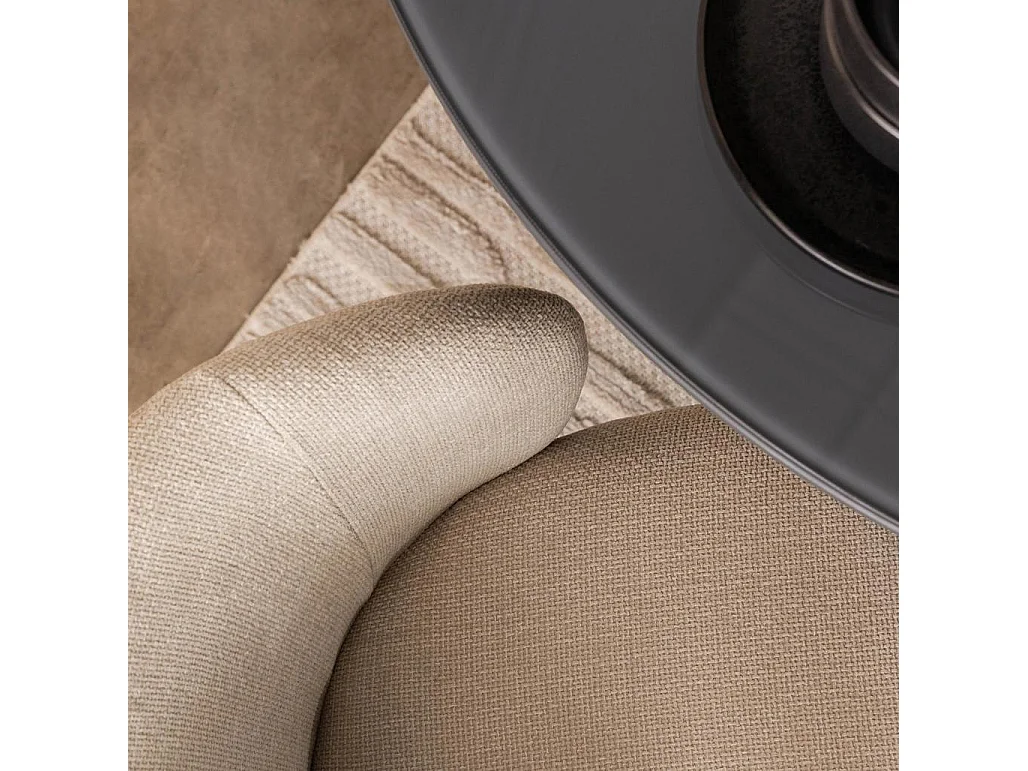 Sedia da Pranzo 78x55x58 cm Beige Chiaro LUEUR