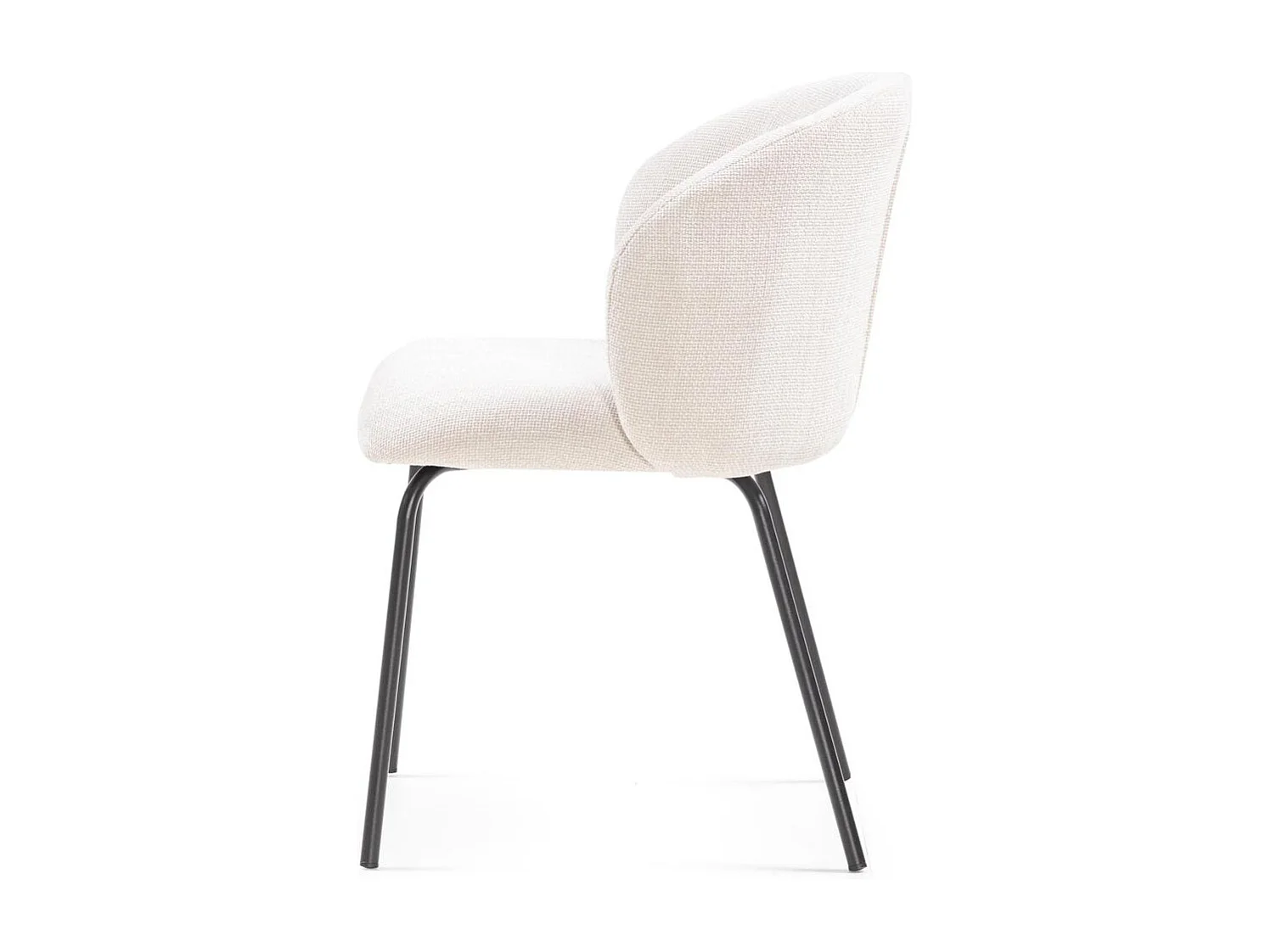 Sedia da Pranzo 78x55x58 cm Beige Chiaro LUEUR