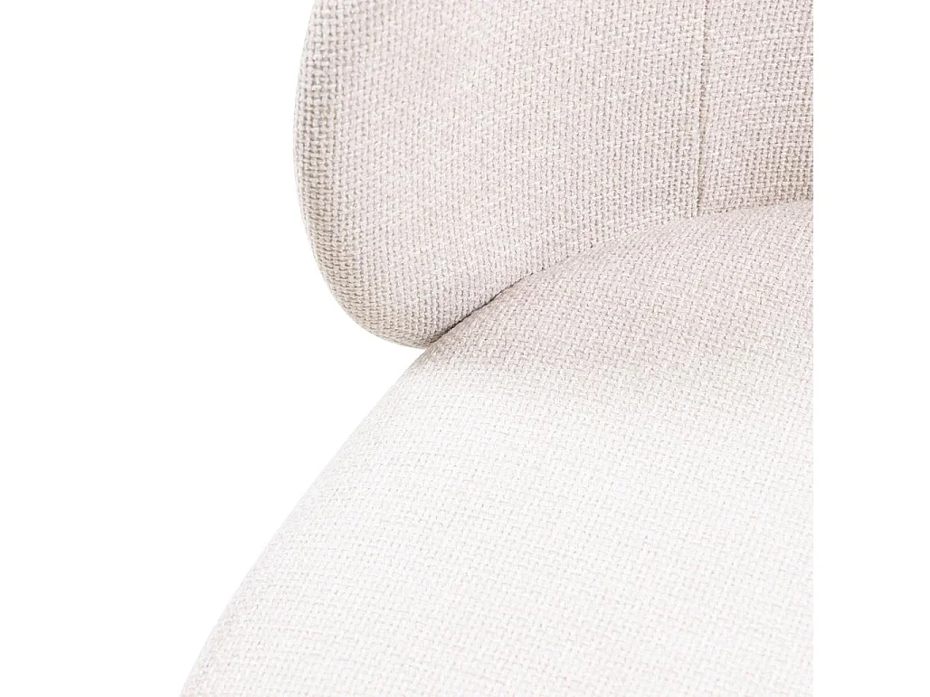 Sedia da Pranzo 78x55x58 cm Beige Chiaro LUEUR