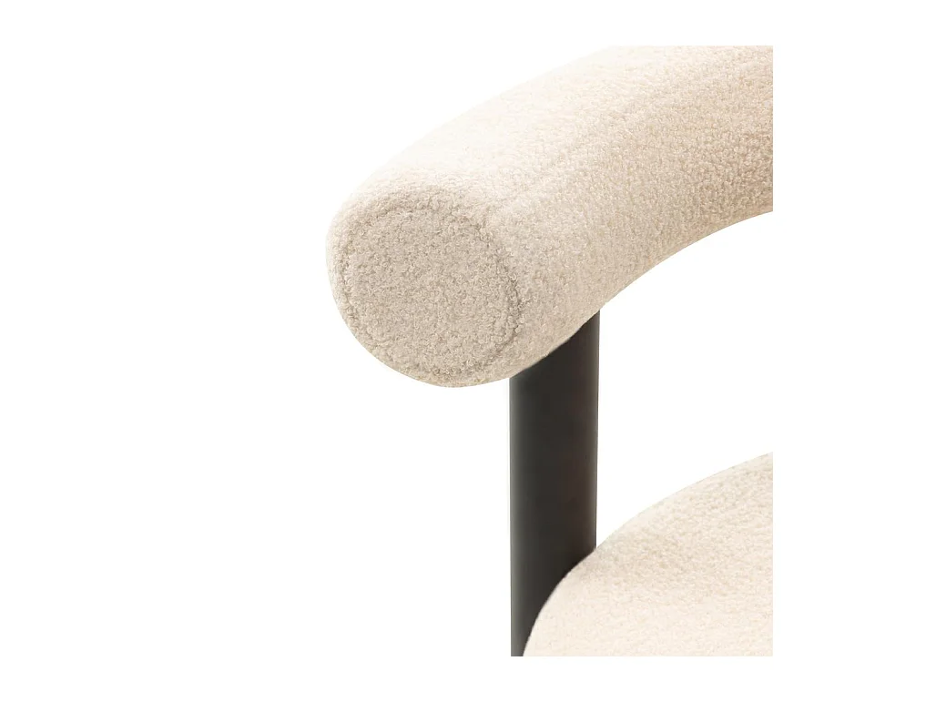 Chaise de salle à manger 58x61x75 cm Beige perer