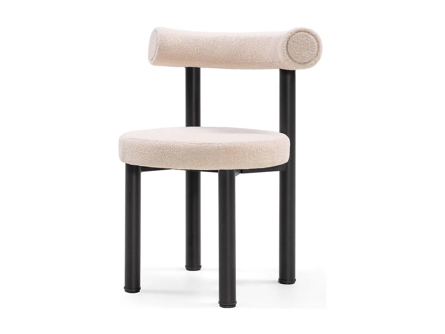 Sedia da pranzo 58x61x75 cm Beige Perer