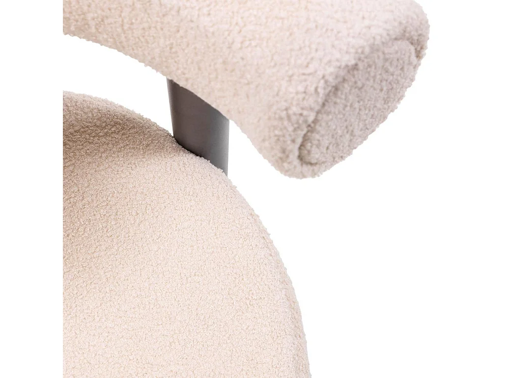 Sedia da pranzo 58x61x75 cm Beige Perer