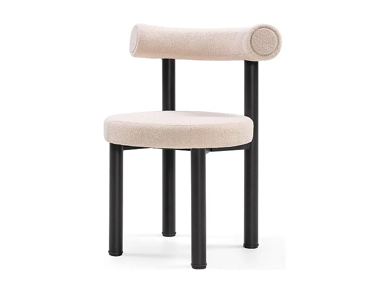 Sedia da pranzo 58x61x75 cm Beige Perer