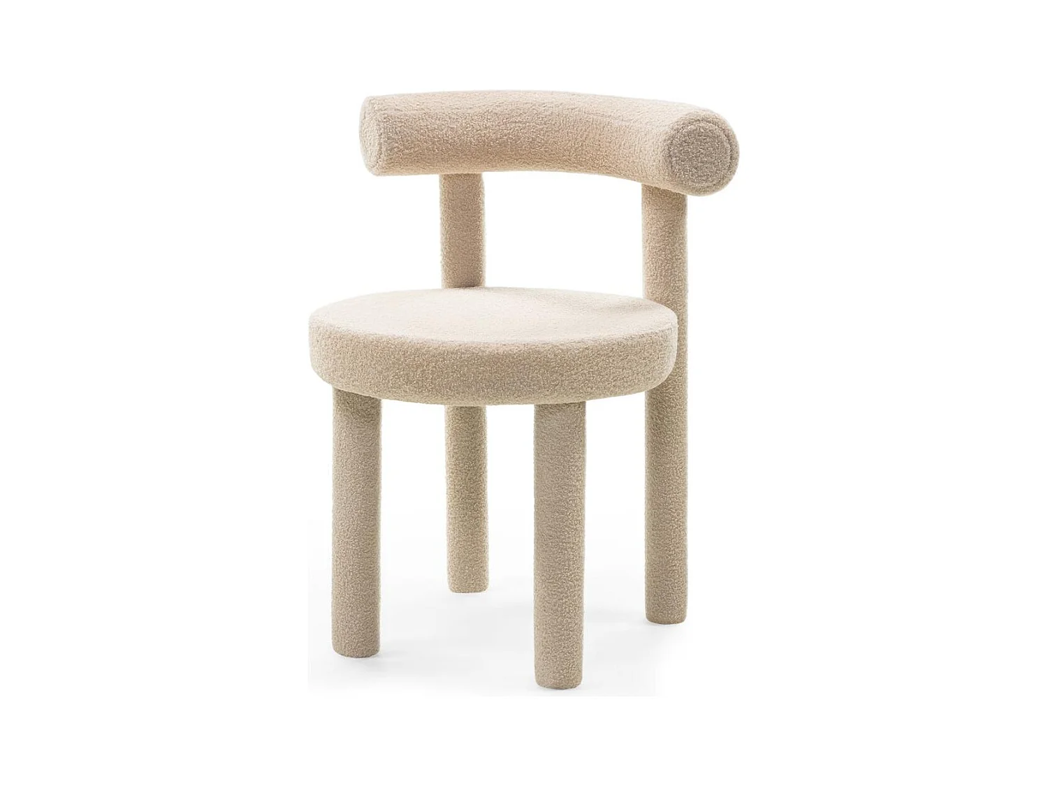Silla de comedor 61x58x75 cm beige Perer II
