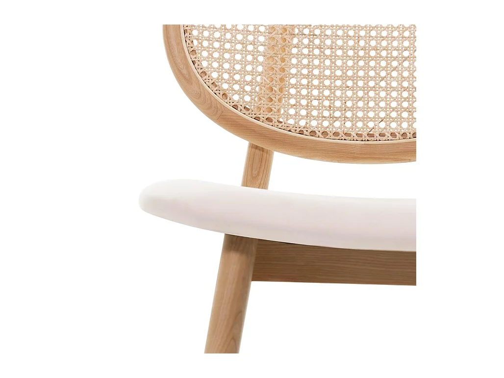 Chaise en bois 81,8x51,1x54,5 cm Beige clair SUMBA