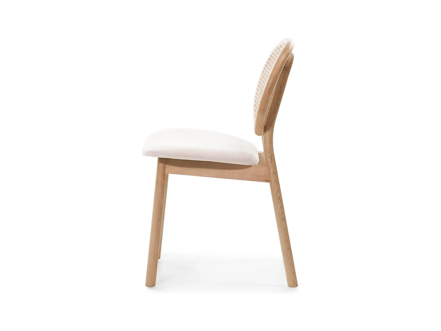 Chaise en bois 81,8x51,1x54,5 cm Beige clair SUMBA