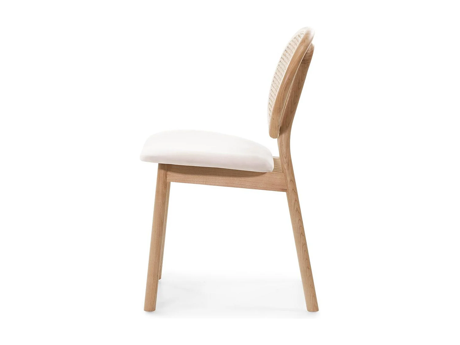 Chaise en bois 81,8x51,1x54,5 cm Beige clair SUMBA