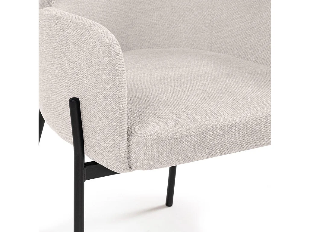 Chaise de salle à manger 62x62x81 cm beige Mareo