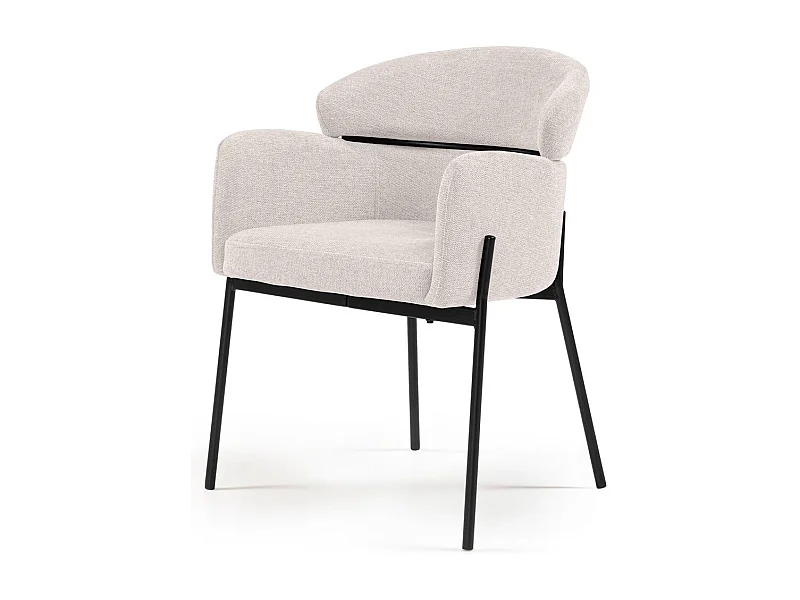 Chaise de salle à manger 62x62x81 cm beige Mareo