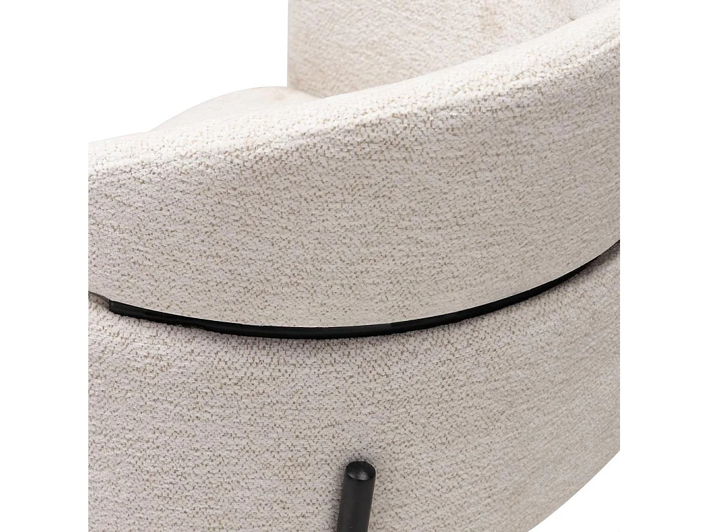 Eetkamerstoel 81x62x62 cm crème Mareo