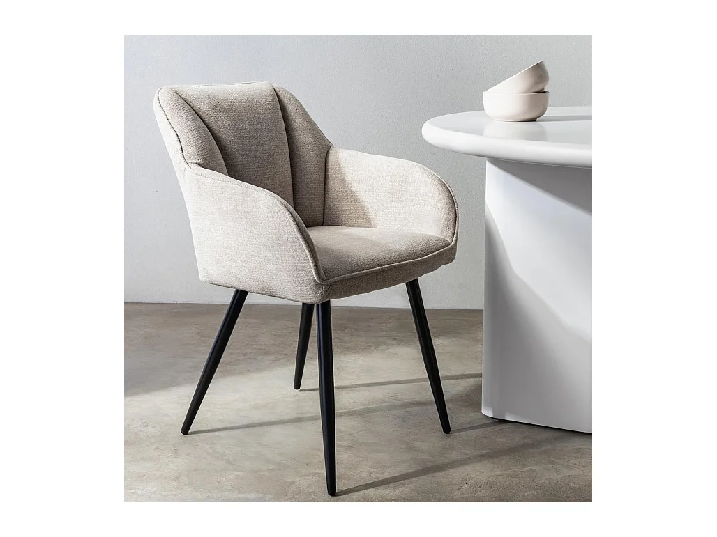 Eetkamerstoel 56x60,5x83 cm Cappuccino Russo