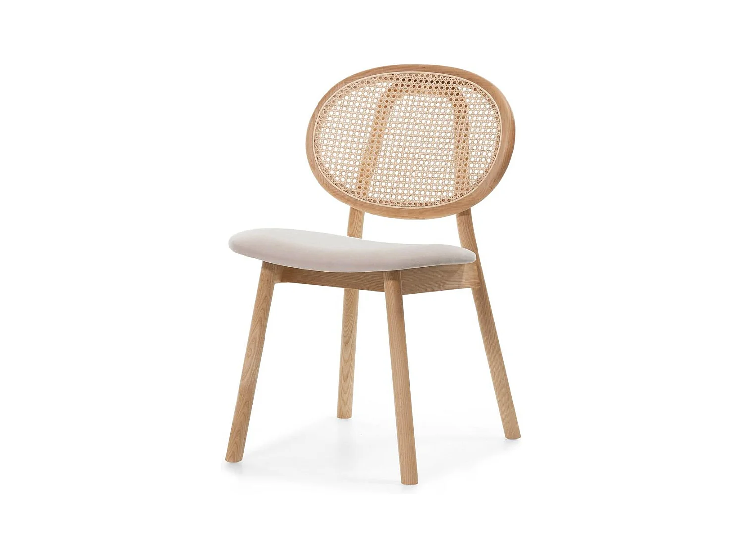 Chaise en bois 81,8x51,1x54,5 cm Beige sumba