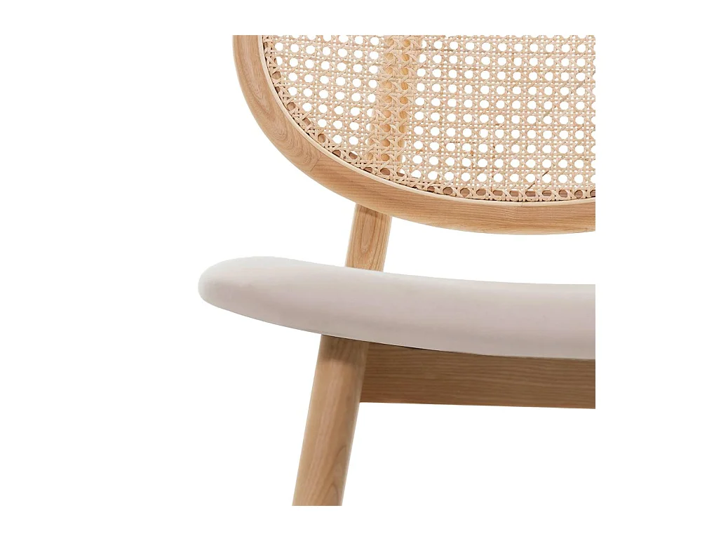 Chaise en bois 81,8x51,1x54,5 cm Beige sumba