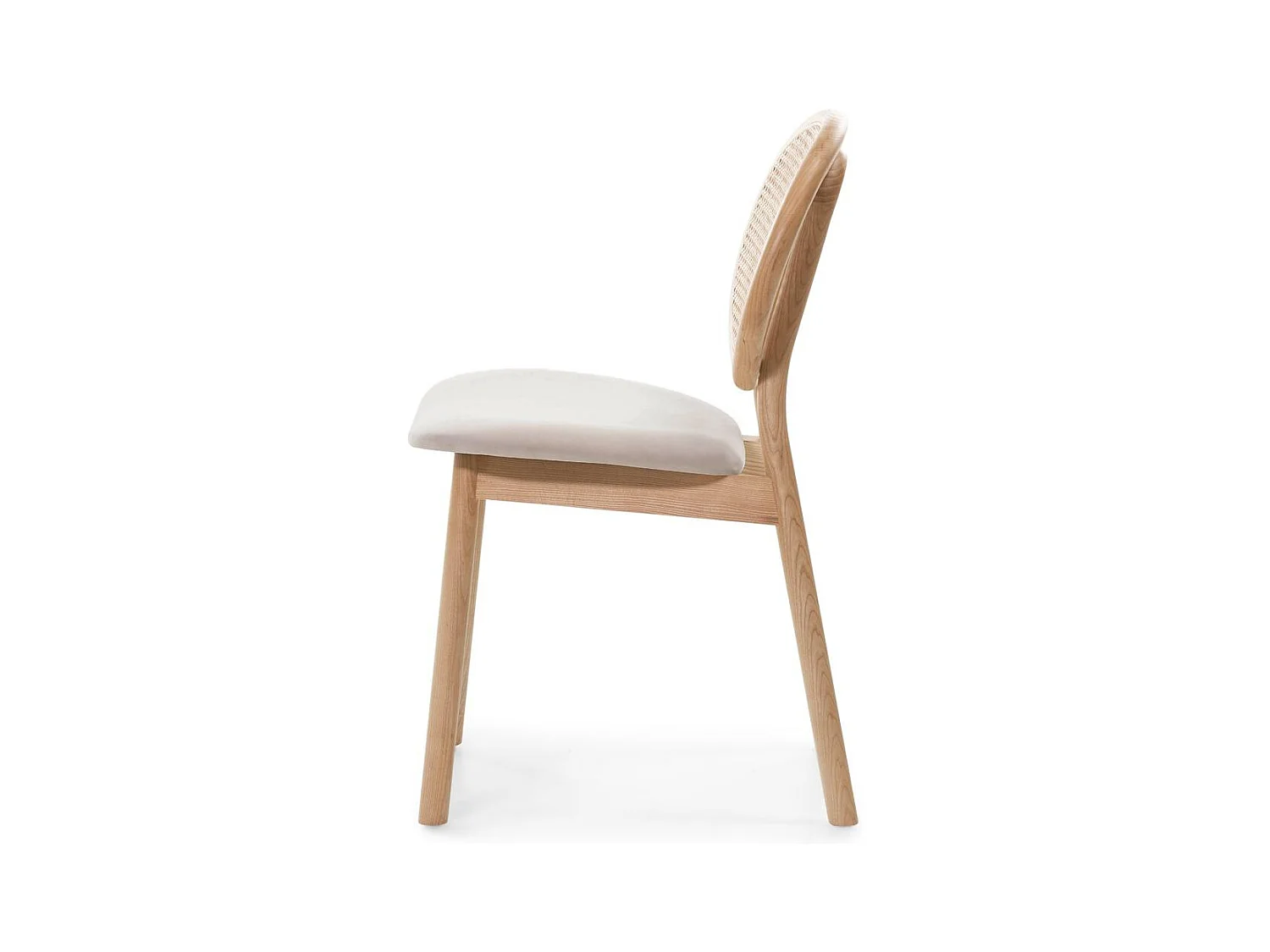 Holzstuhl 81,8x51,1x54,5 cm Beige Sumba