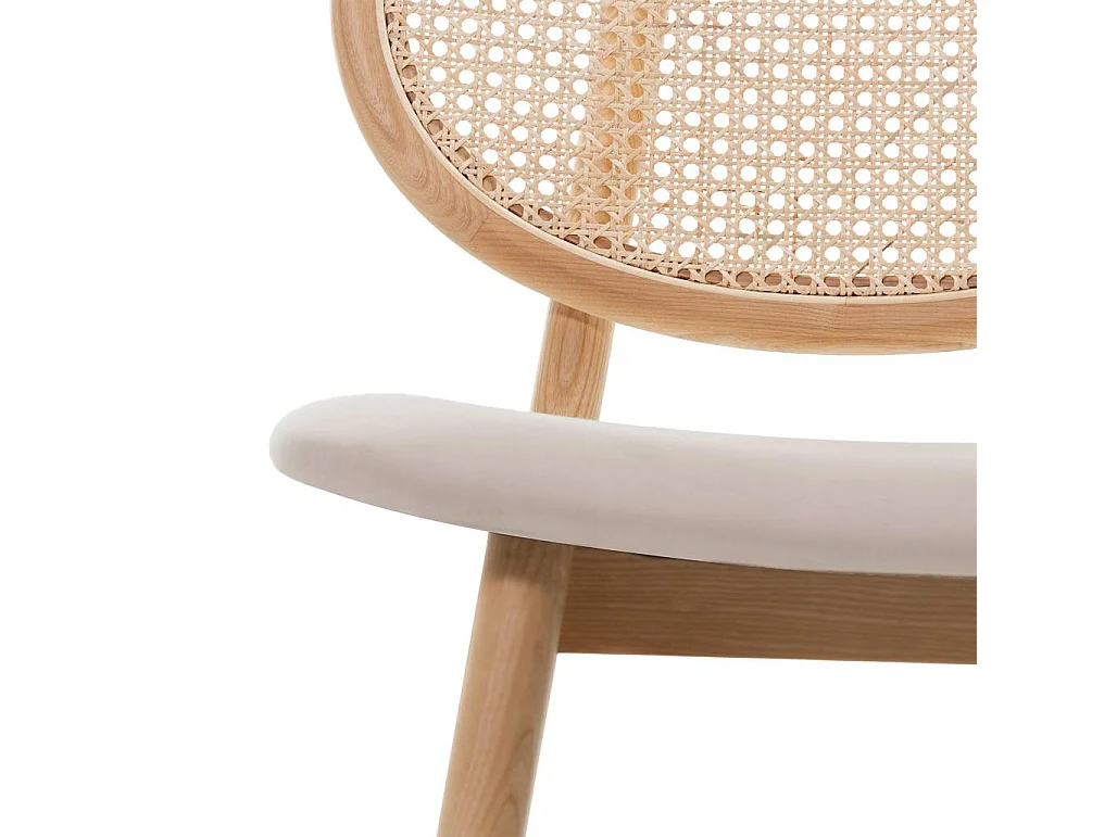 Sedia in legno 81,8x51,1x54,5 cm Beige sumba