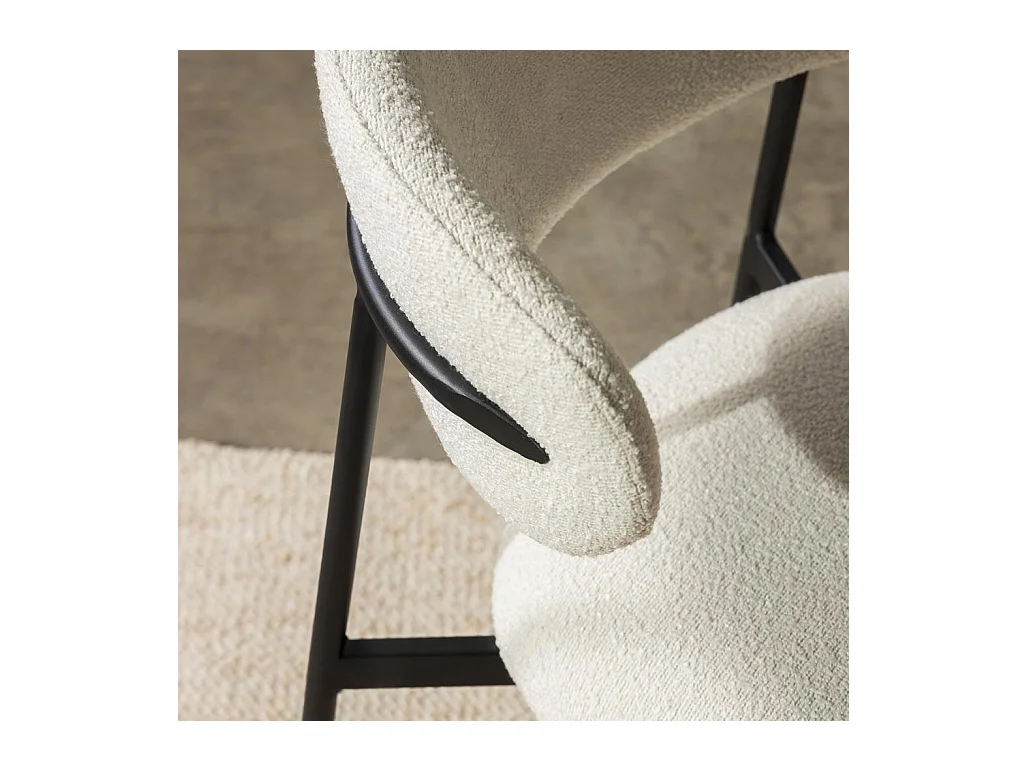 Esszimmerstuhl 78x55x58 cm Creme Loro