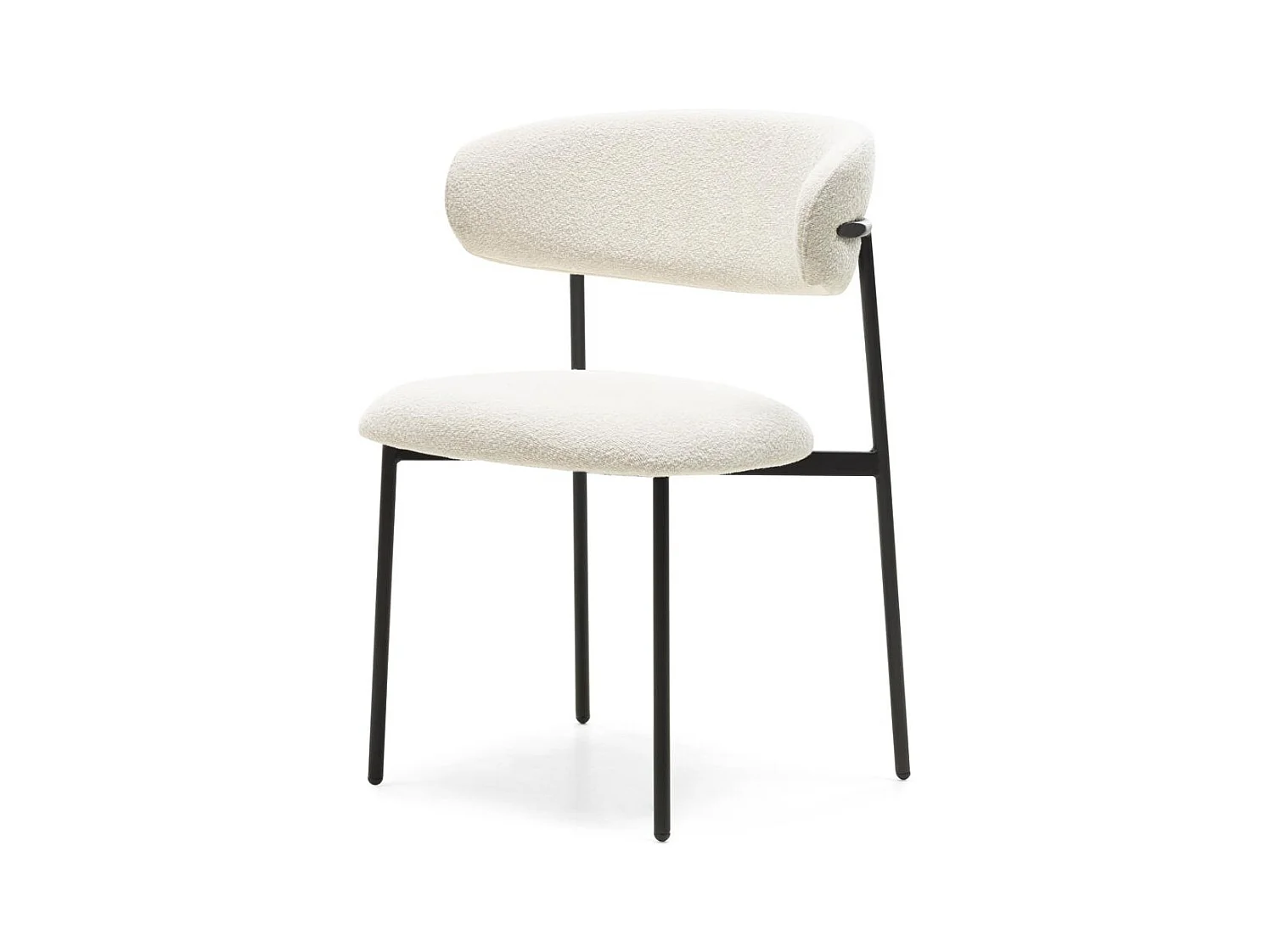 Silla de comedor 78x55x58 cm crema loro
