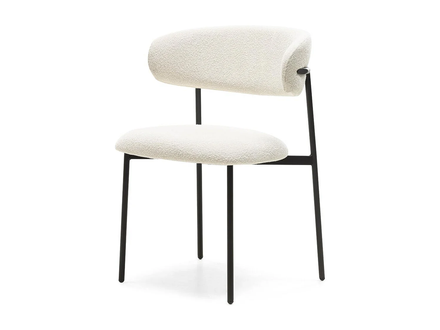 Sedia da pranzo 78x55x58 cm crema Loro