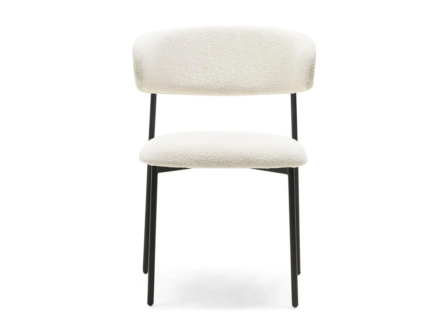 Sedia da pranzo 78x55x58 cm crema Loro